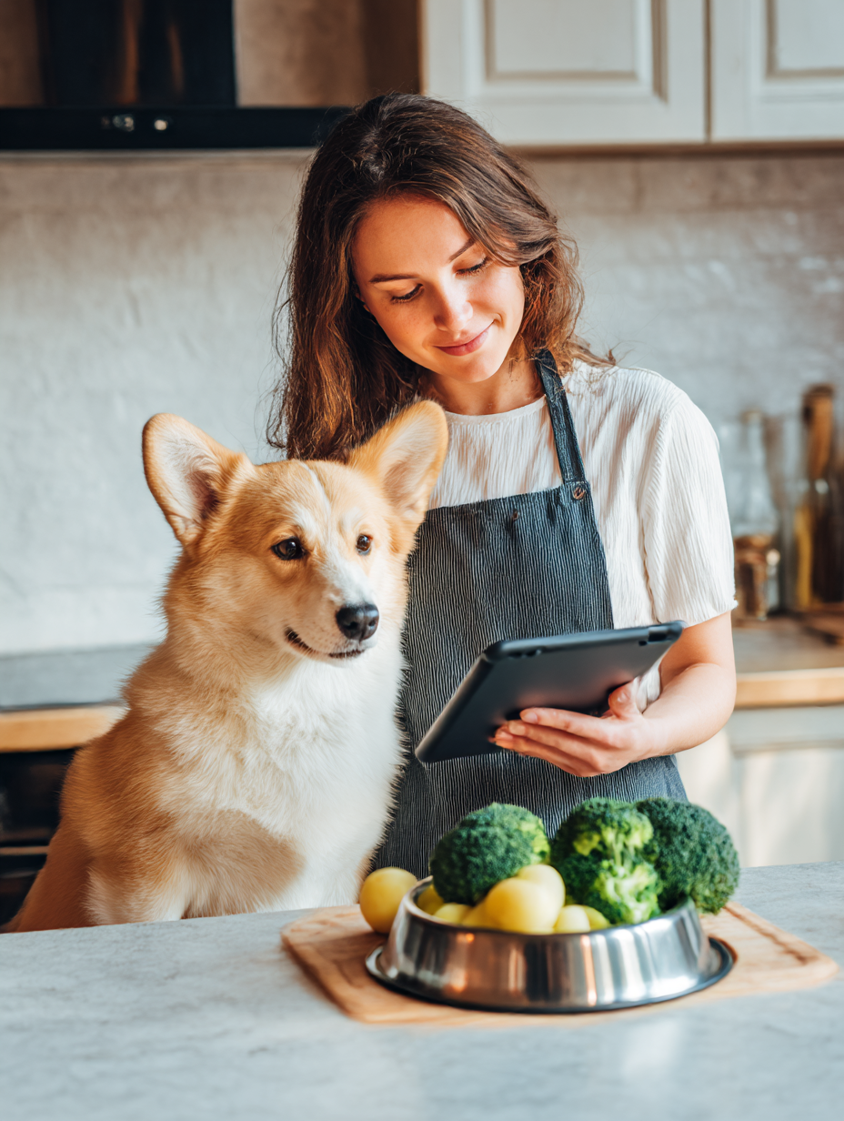 Preparando alimentação natural